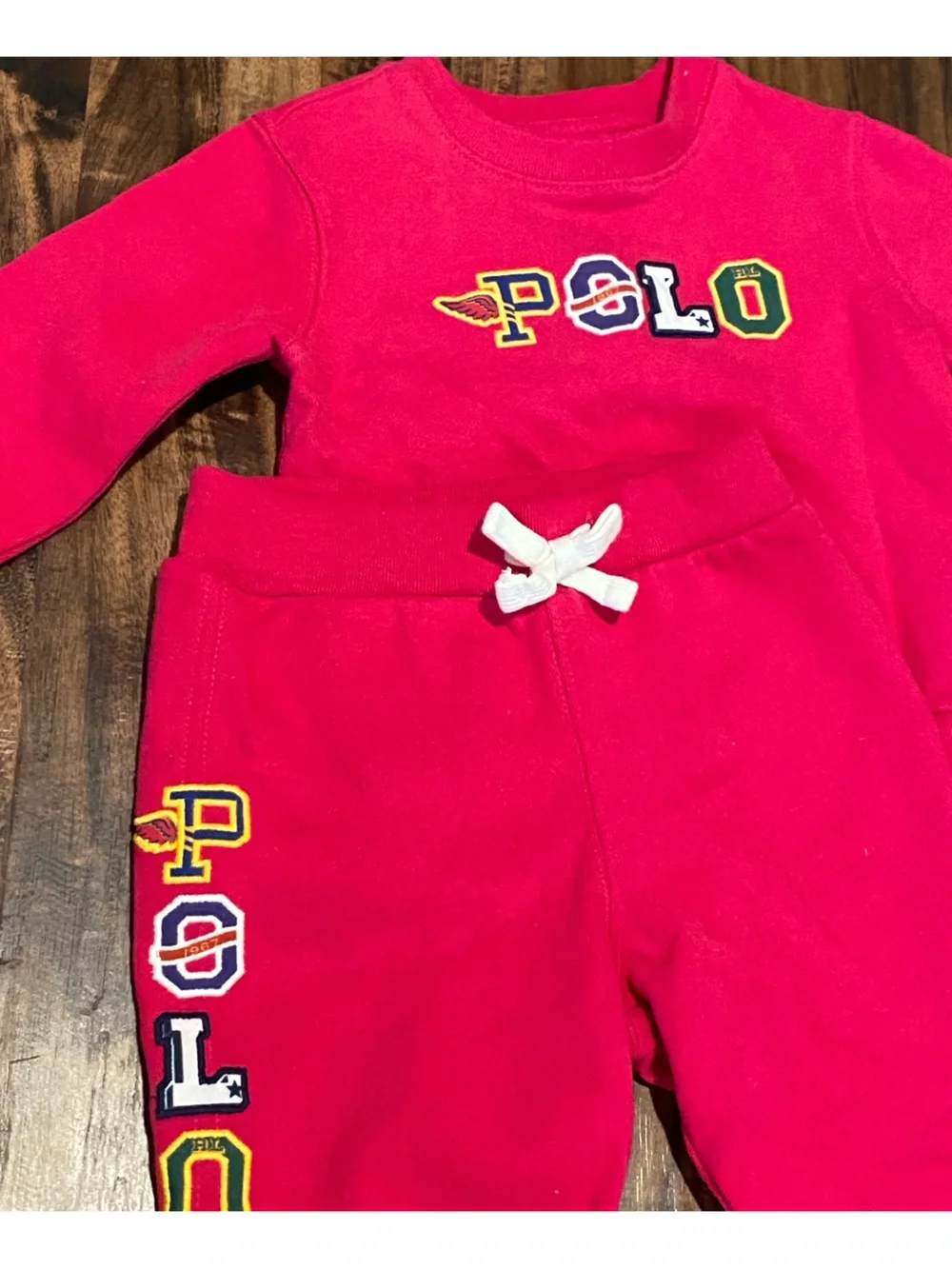 Ralph Lauren Polo Magenta Sweatsuit